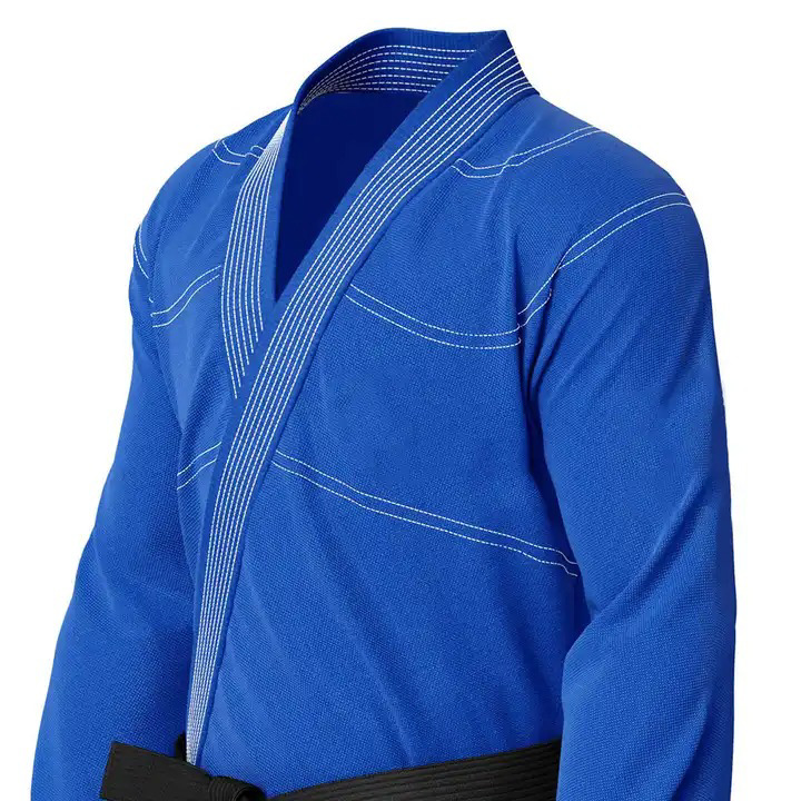 Jiu-Jitsu Kimonos BJJ Gi 450g Pearl Weave Blue - view 3
