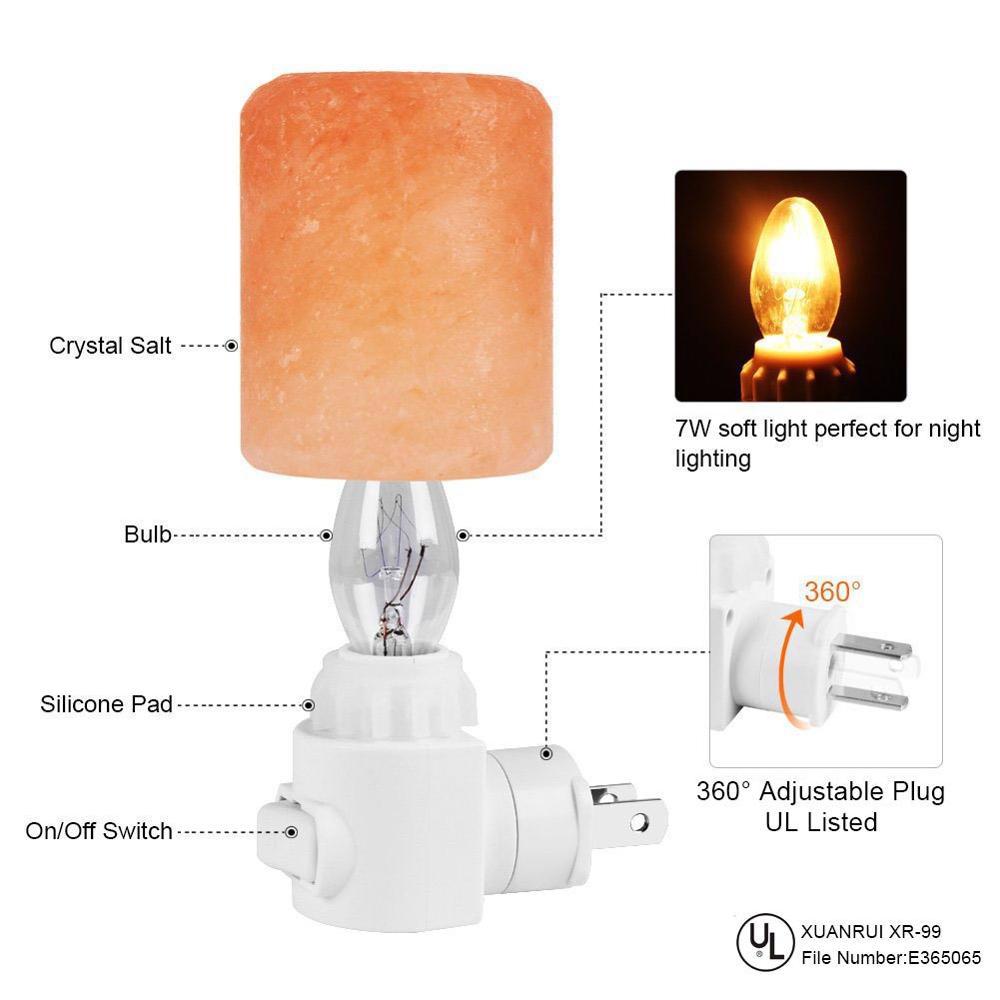 Mini Hand Carved On The Wall Natural Original Crystal Himalayan Salt Lamp Night Light Hanging - view 5