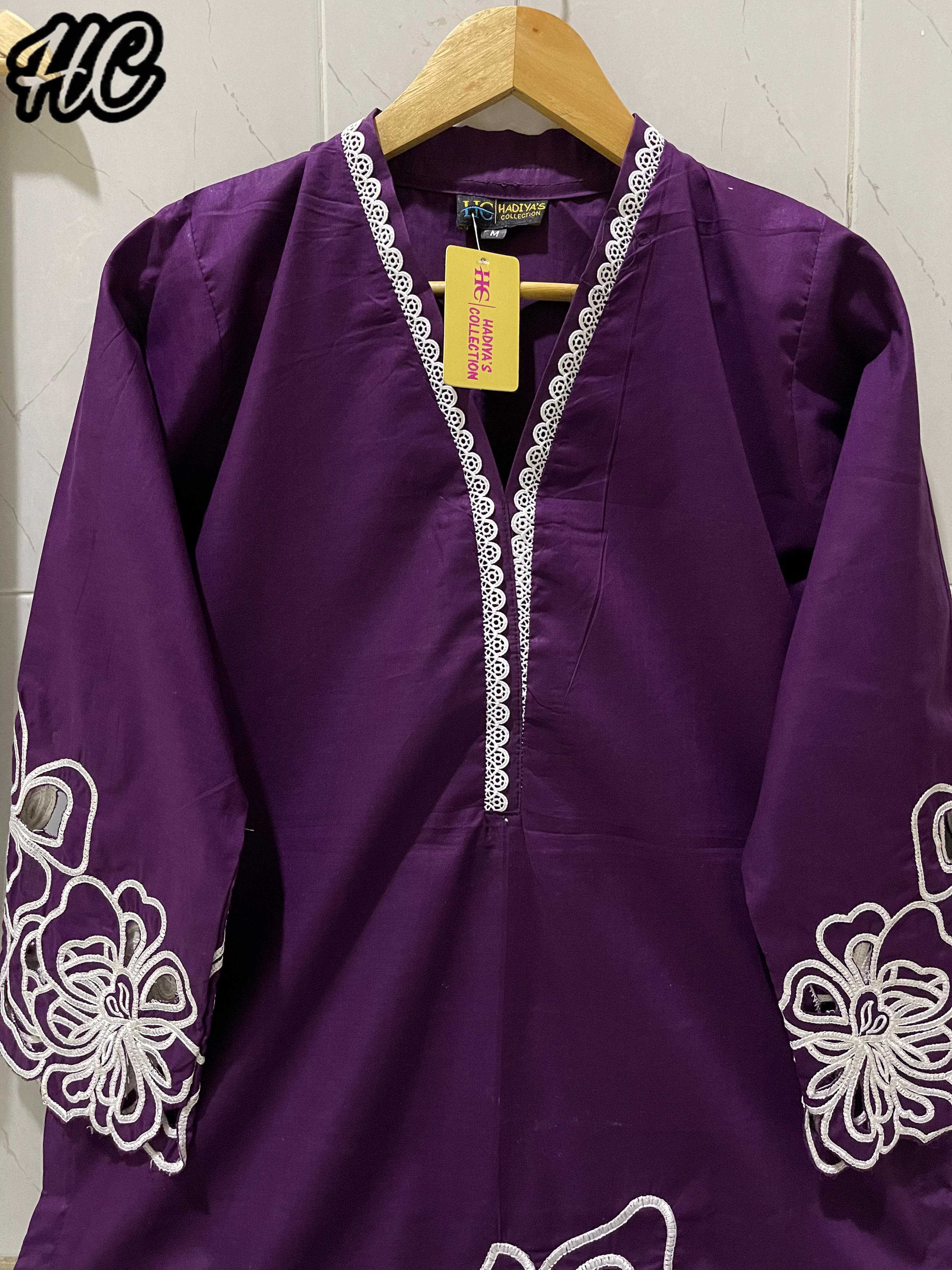 COTTON CUT WORK EMBROIDERY 2PCS SUIT - view 5