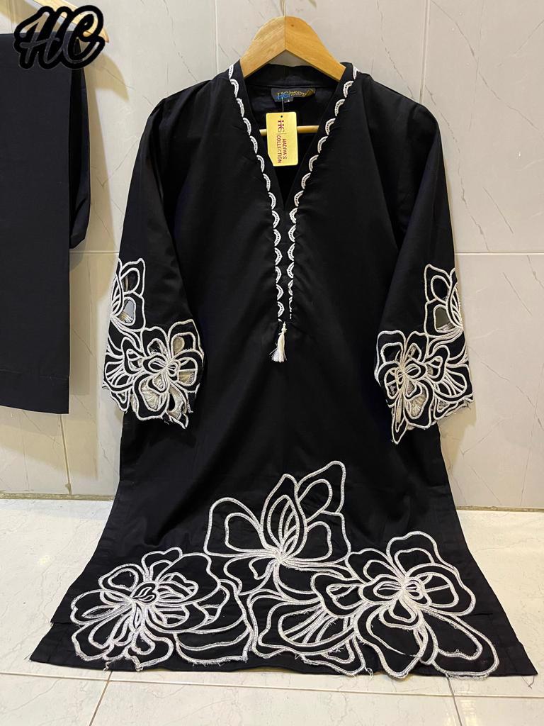 COTTON CUT WORK EMBROIDERY 2PCS SUIT - view 6