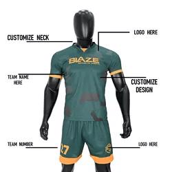 Custom Football Kit Training Club Quick Dry Thai Quality Sublimated Soccer Wear Uniforms Soccer Club - view 5