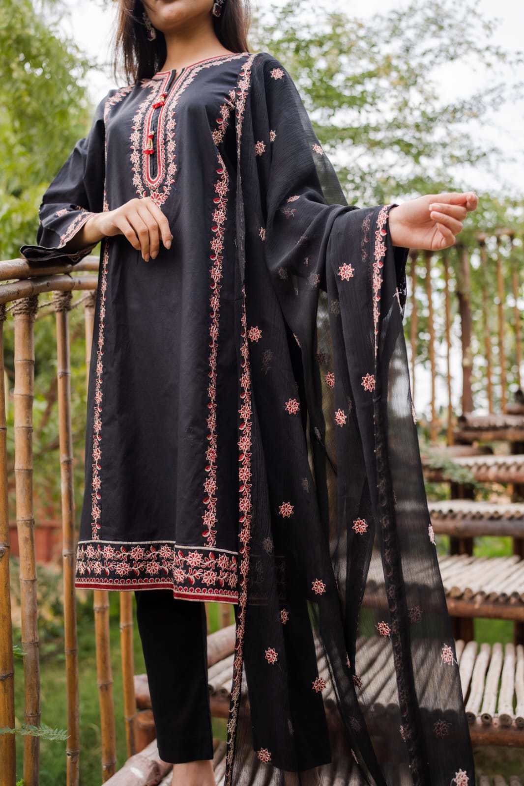 Eastern women clothing embroidered suits