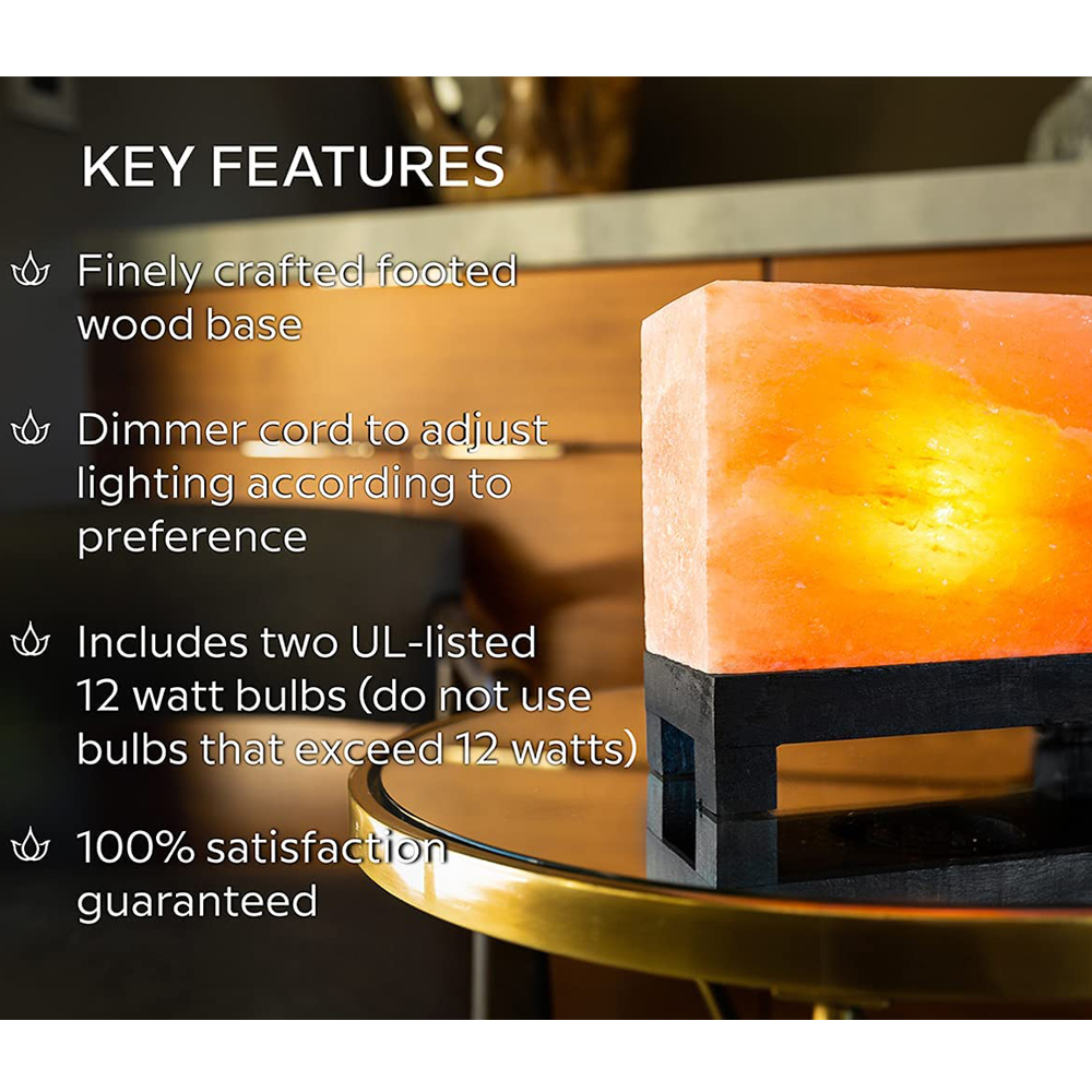 Wholesale Indoor Bedroom Colorful Himalayan Salt Night Light USB Bed LED Table Lamp - view 3