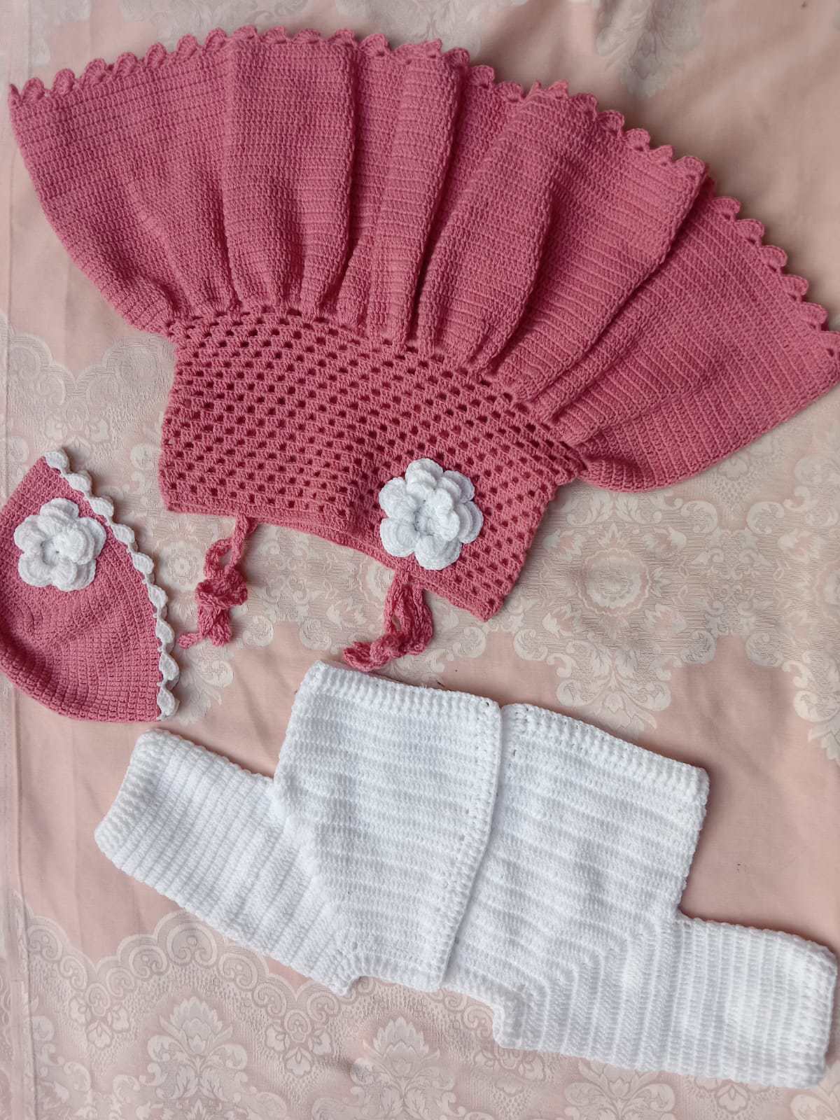 handmade baby skirt &shirt with cap - view 4