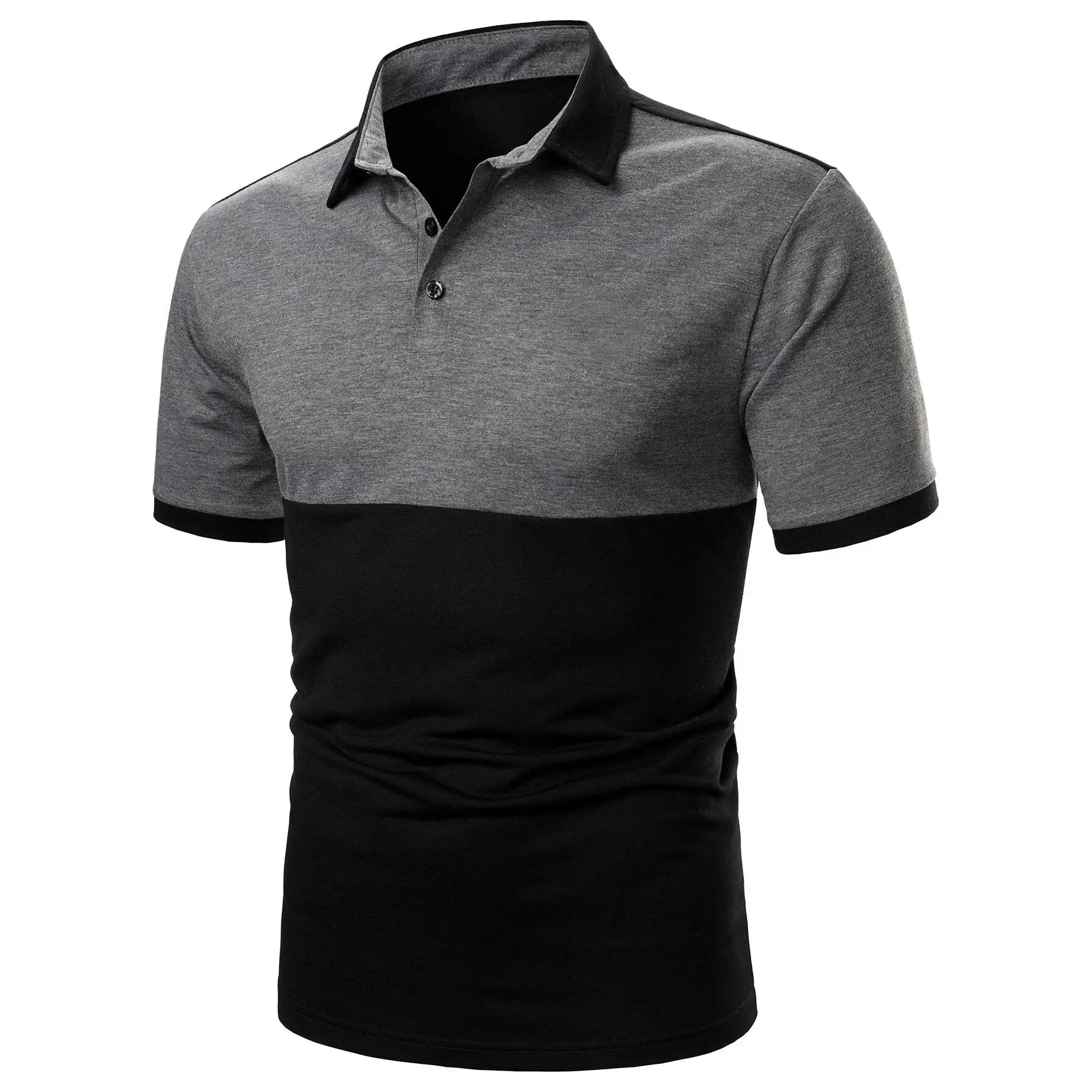 2024 New Fashion Cotton Polyester Polo Shirt Men Stand Collar high quality short Men Polo T- Shirt - view 4