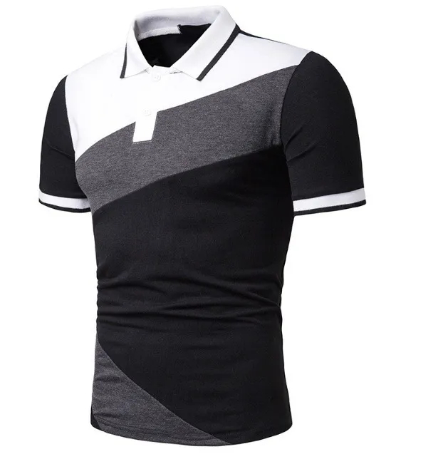 Cotton Men's Custom Polo Shirts With Embroidery Logo Summer polo shirt - view 4