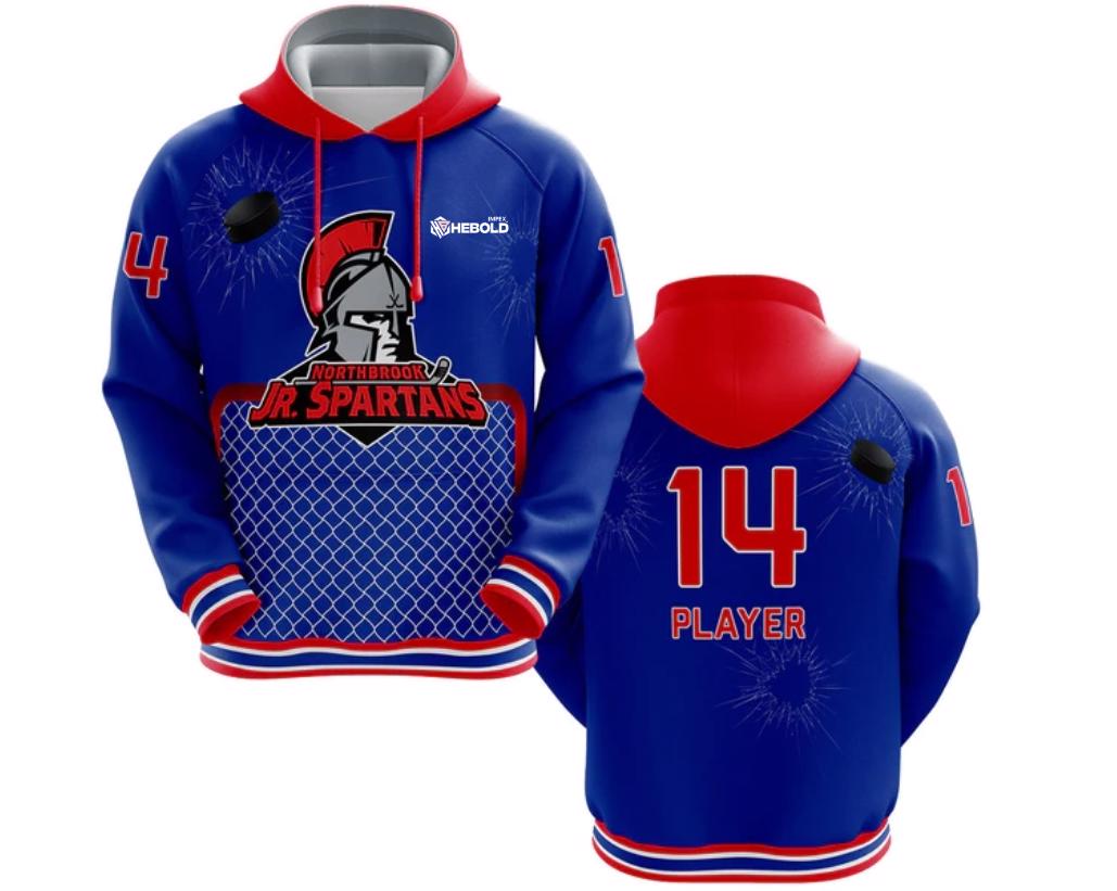 Customizable Premium 3D Sublimated Pullover Hoodie in 100% Polyester Fleece  - view 3