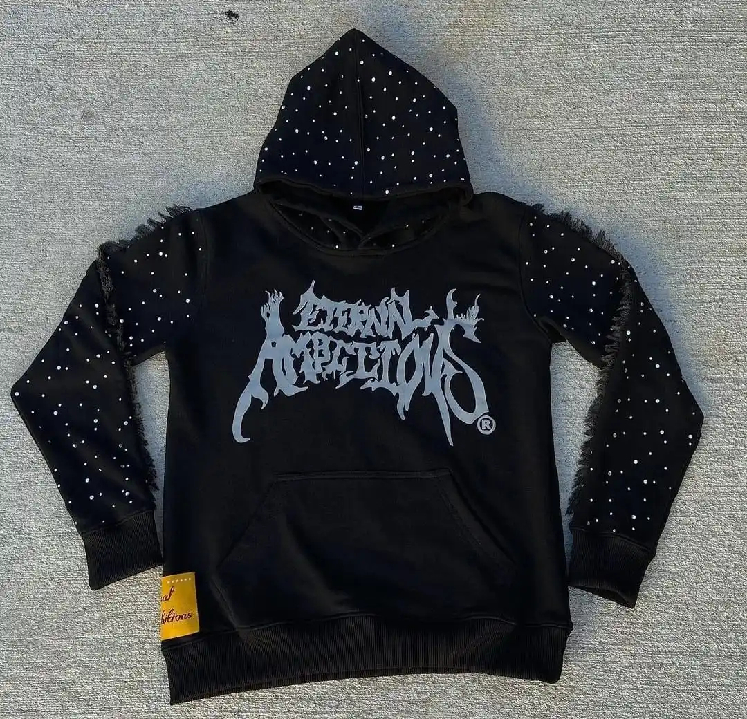 Pakistan Professional Rhinestone Hoodie Manufacturer New Arrival Selling Rhinestone Hoodie - view 2