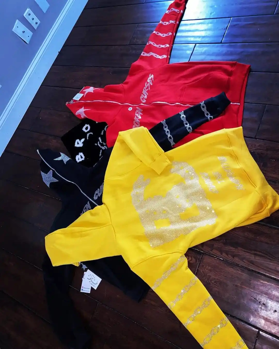 Pakistan Professional Rhinestone Hoodie Manufacturer New Arrival Selling Rhinestone Hoodie - view 3