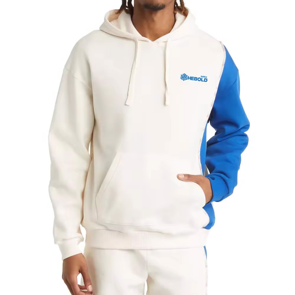 Custom Paneling Wholesale Manufacture OEM Men Hoodies Sweatshirts Solid Color Bagi Style Hoodie - view 8