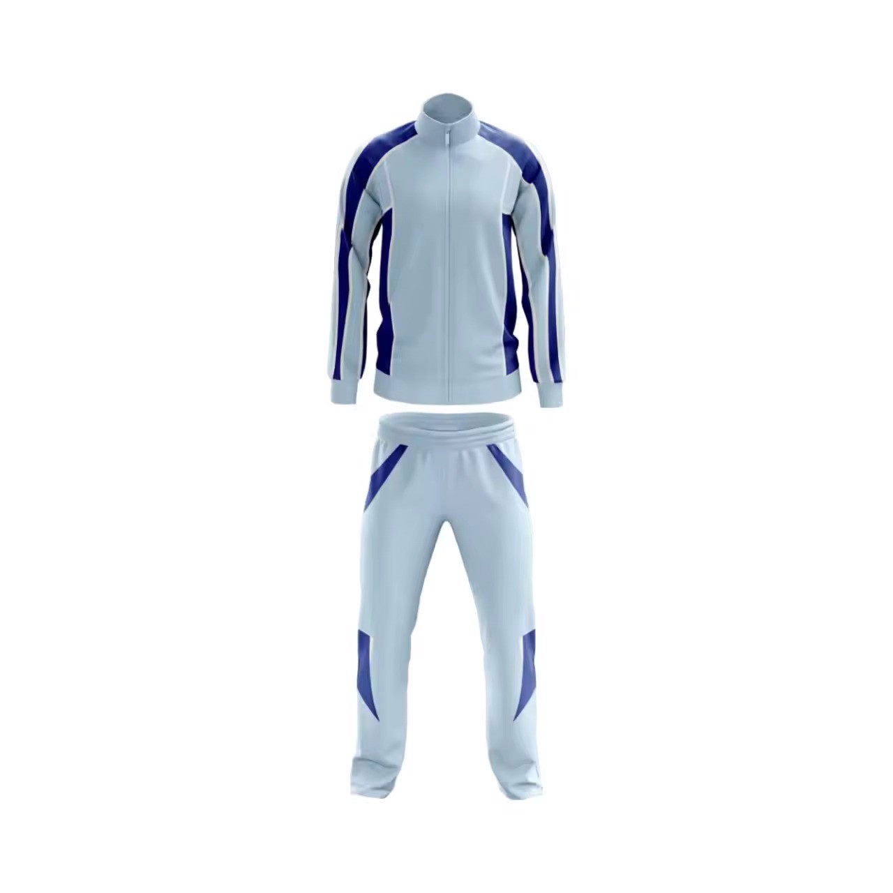 Wholesale Latest Design Two Piece Long Sleeve Tracksuit and Body-Lifter Yoga Plain Tracksuit Set - view 7