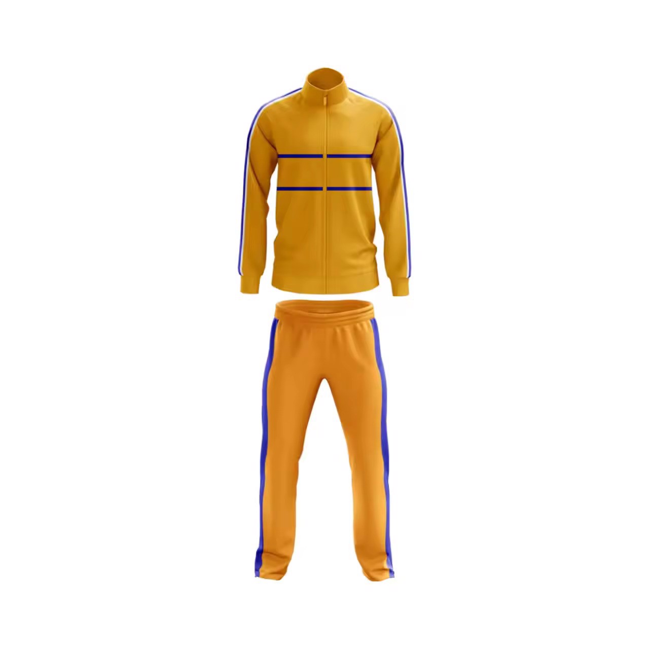 Wholesale Latest Design Two Piece Long Sleeve Tracksuit and Body-Lifter Yoga Plain Tracksuit Set - view 9