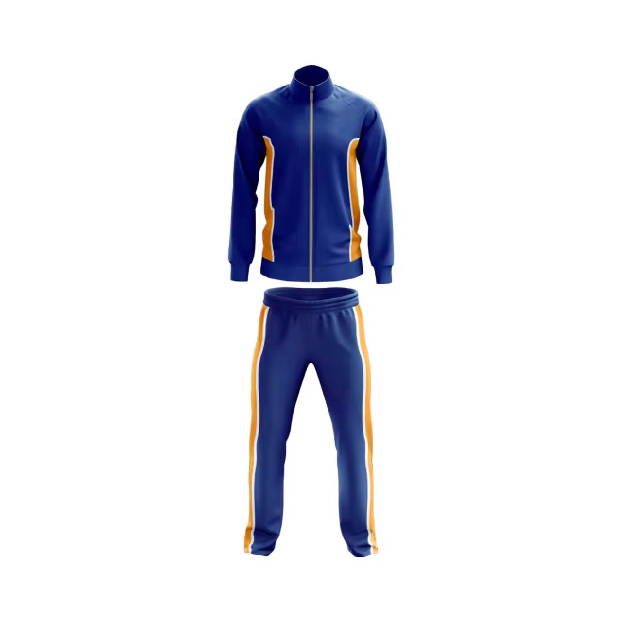 Wholesale Latest Design Two Piece Long Sleeve Tracksuit and Body-Lifter Yoga Plain Tracksuit Set - view 10