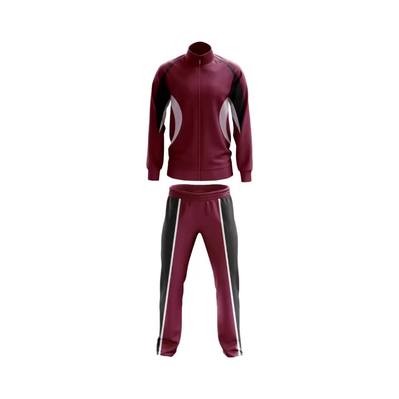 Wholesale Latest Design Two Piece Long Sleeve Tracksuit and Body-Lifter Yoga Plain Tracksuit Set - view 16