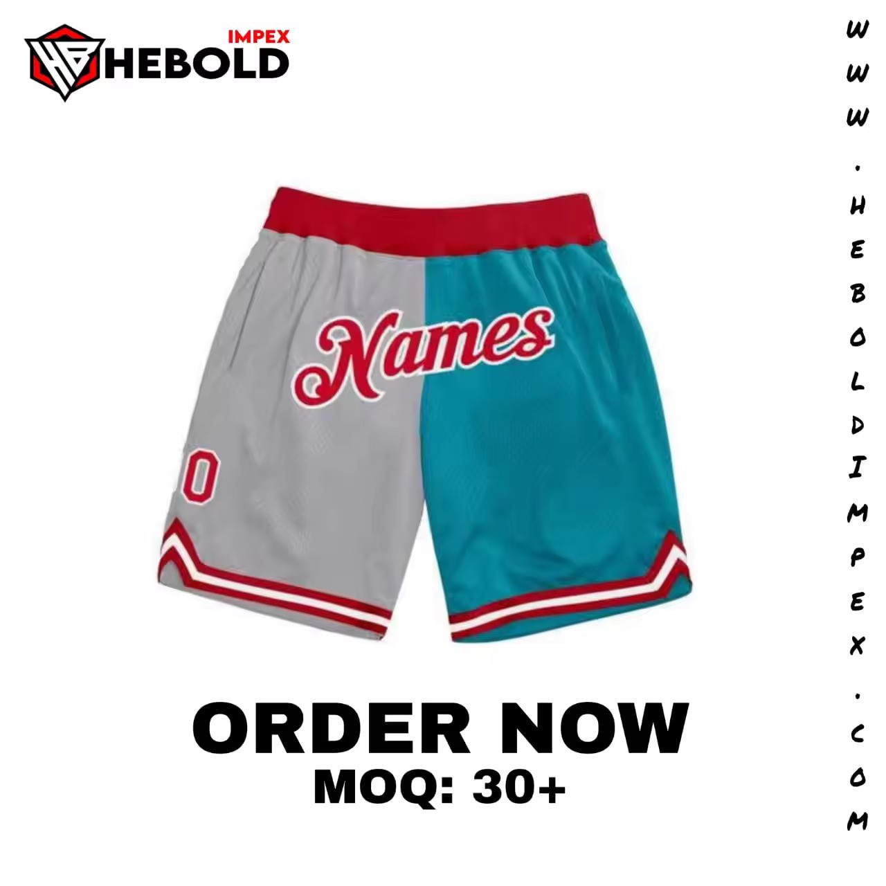 Wholesale Basketball Casual Mesh Double Colours Sublimated Printed Design OEM Get Custom  - view 3