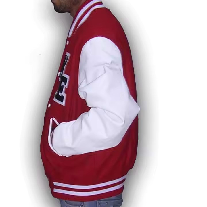 Wholesale Best Quality Custom Wool Body Bomber Jacket Men Baseball Varsity Letterman Jacket - view 2