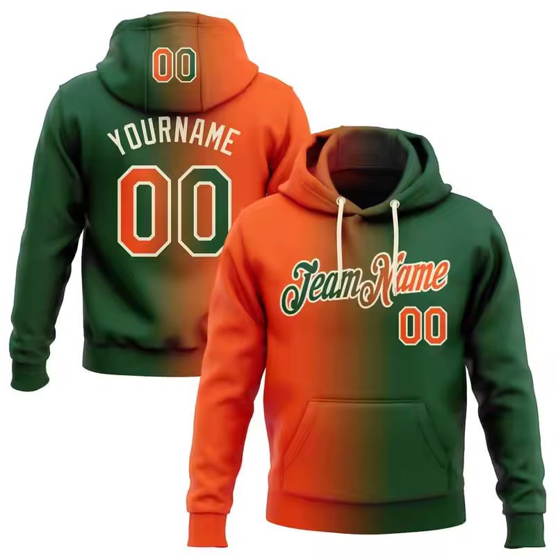 Customizable Sublimation Team Pullover Hoodie For Team with number and Names - view 3