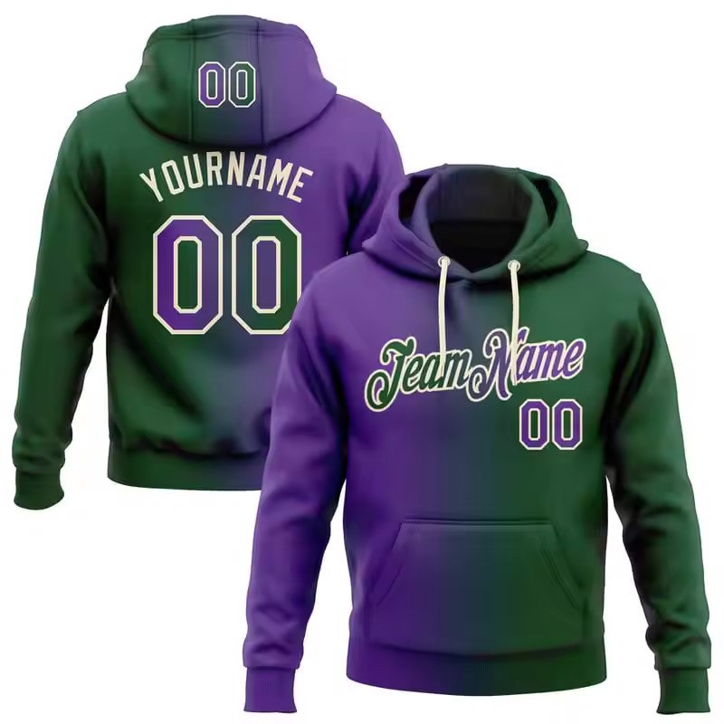 Customizable Sublimation Team Pullover Hoodie For Team with number and Names - view 7