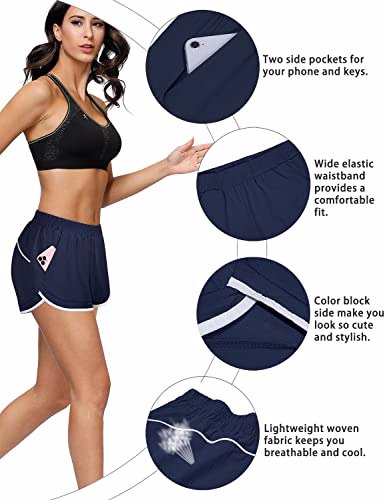 unisex amazing Hot selling Elastic Waist Double Layer Running Shorts for breathable comfortable - view 2