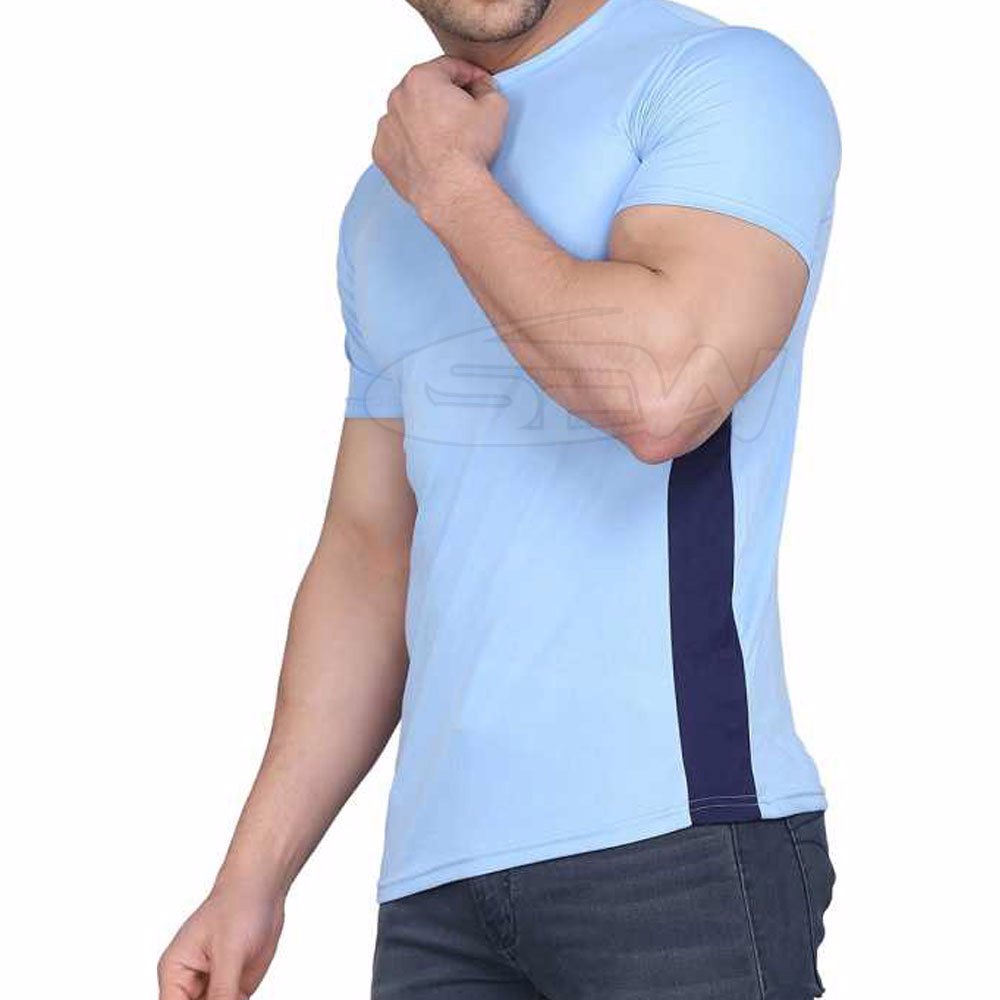Men Bodybuilding Fitness Gyms Cotton Polyester T-Shirt Sports Breathable Muscle Fit Top Tee Shirt