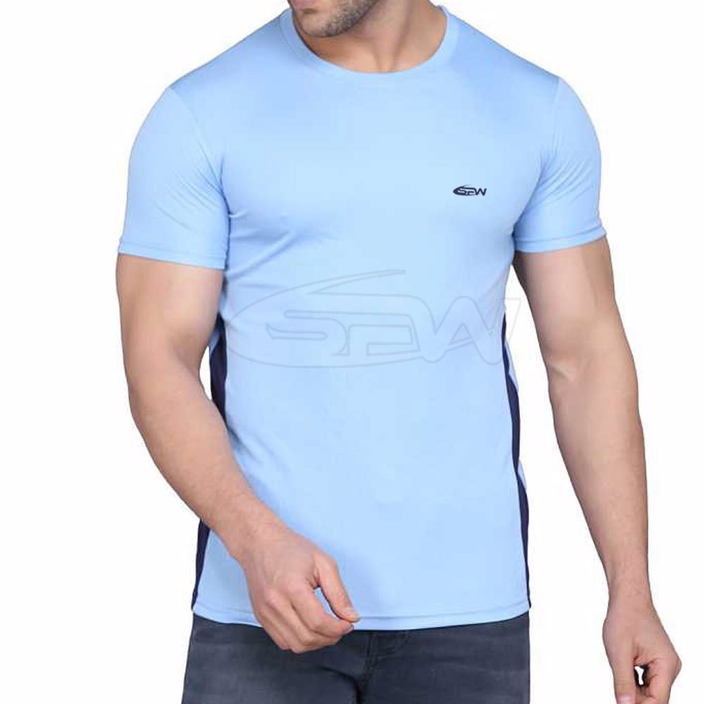 Men Bodybuilding Fitness Gyms Cotton Polyester T-Shirt Sports Breathable Muscle Fit Top Tee Shirt - view 3