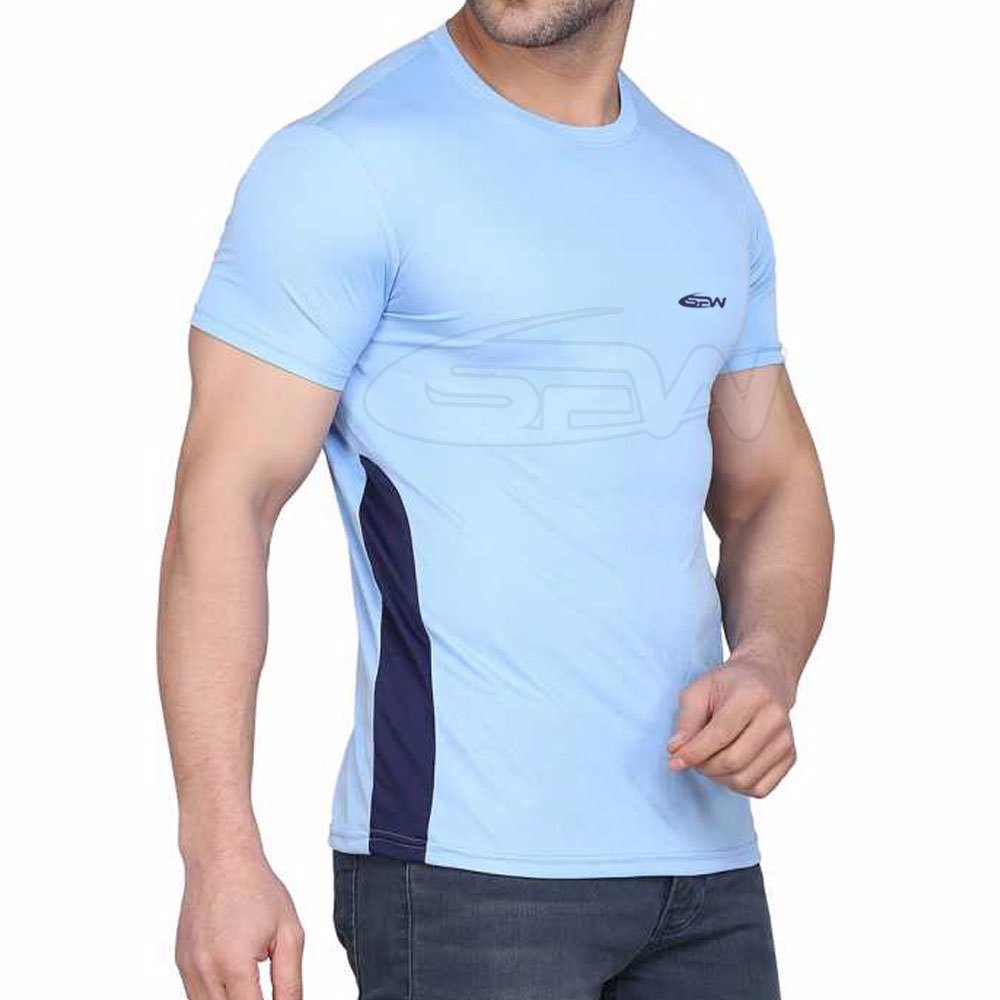 Men Bodybuilding Fitness Gyms Cotton Polyester T-Shirt Sports Breathable Muscle Fit Top Tee Shirt - view 5