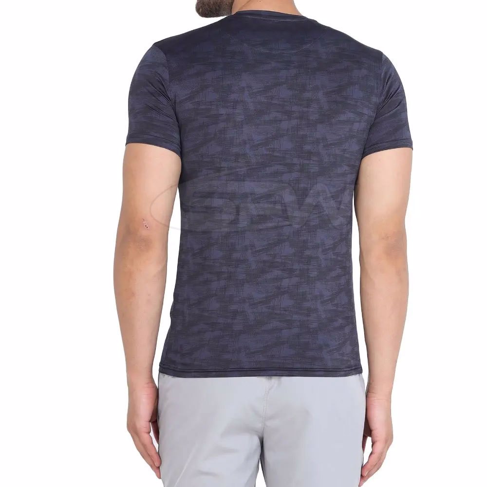 Best selling Slim Fit Gym Workout Short Sleeve Shirts Men′s Running Active T-Shirts  - view 4