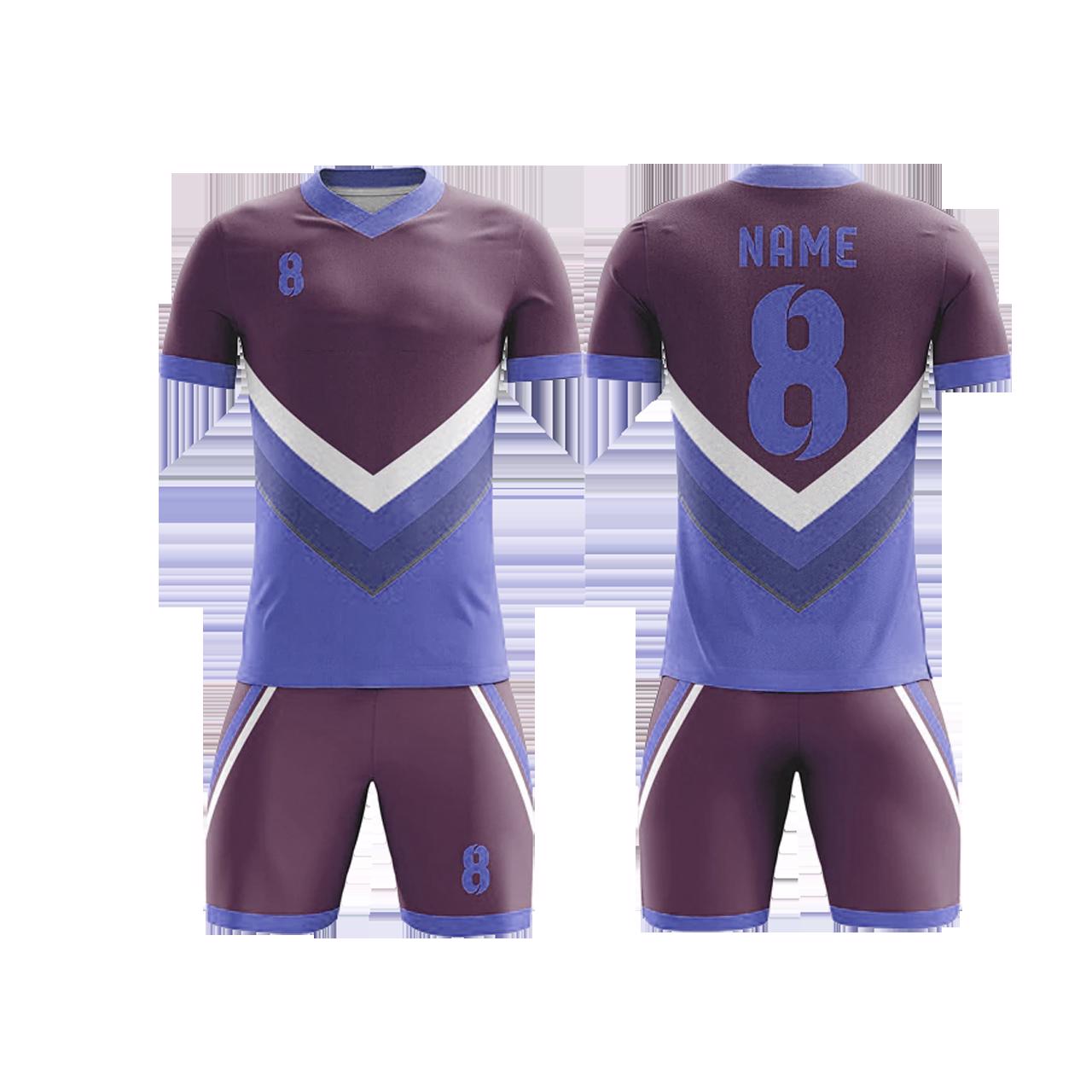 Custom Soccer Uniform For Team with name and Number for soccer acadmey - view 2