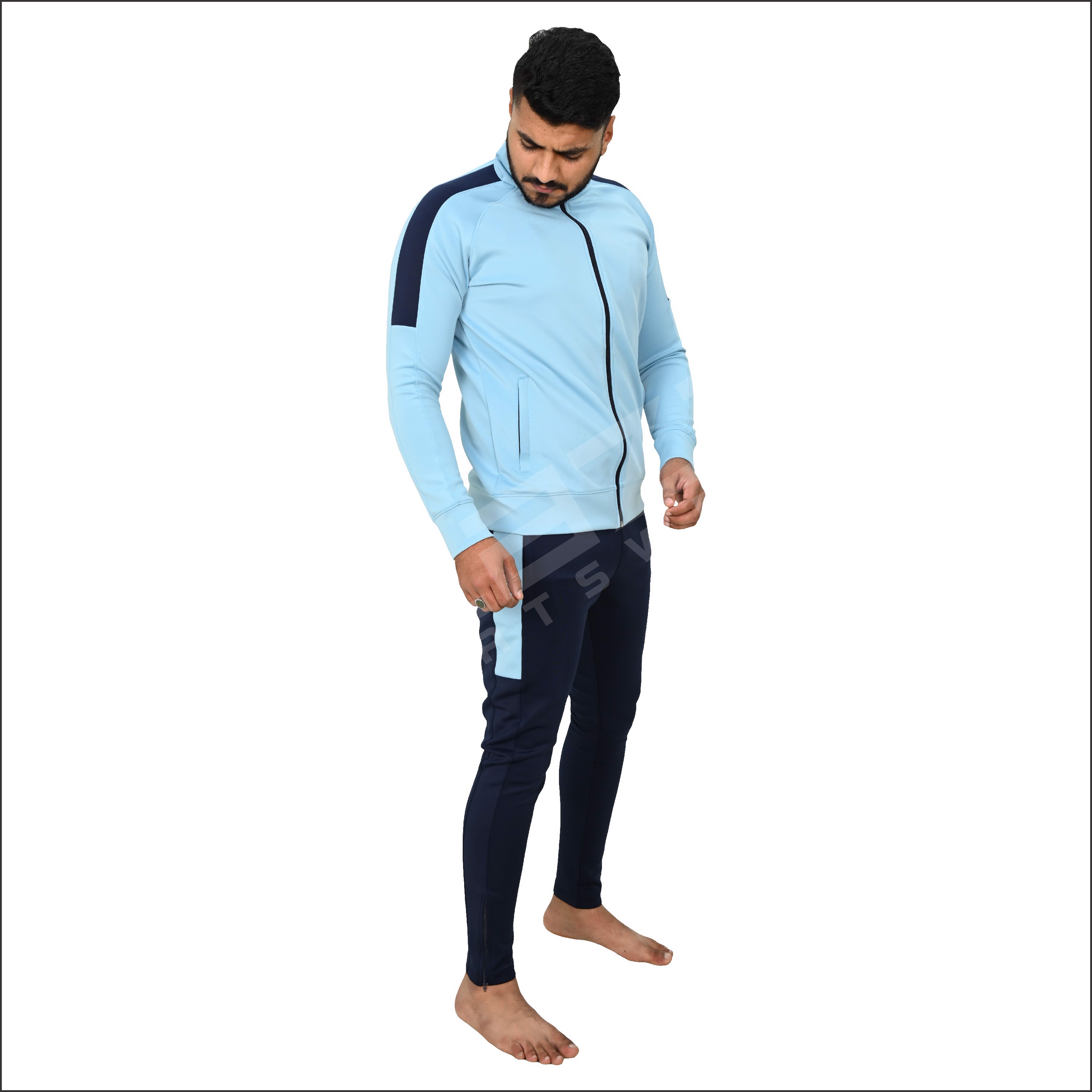 Custom Jogging Sweatshirt Tracksuit Athletic Fit Full Body Suits Men Fitness - view 2