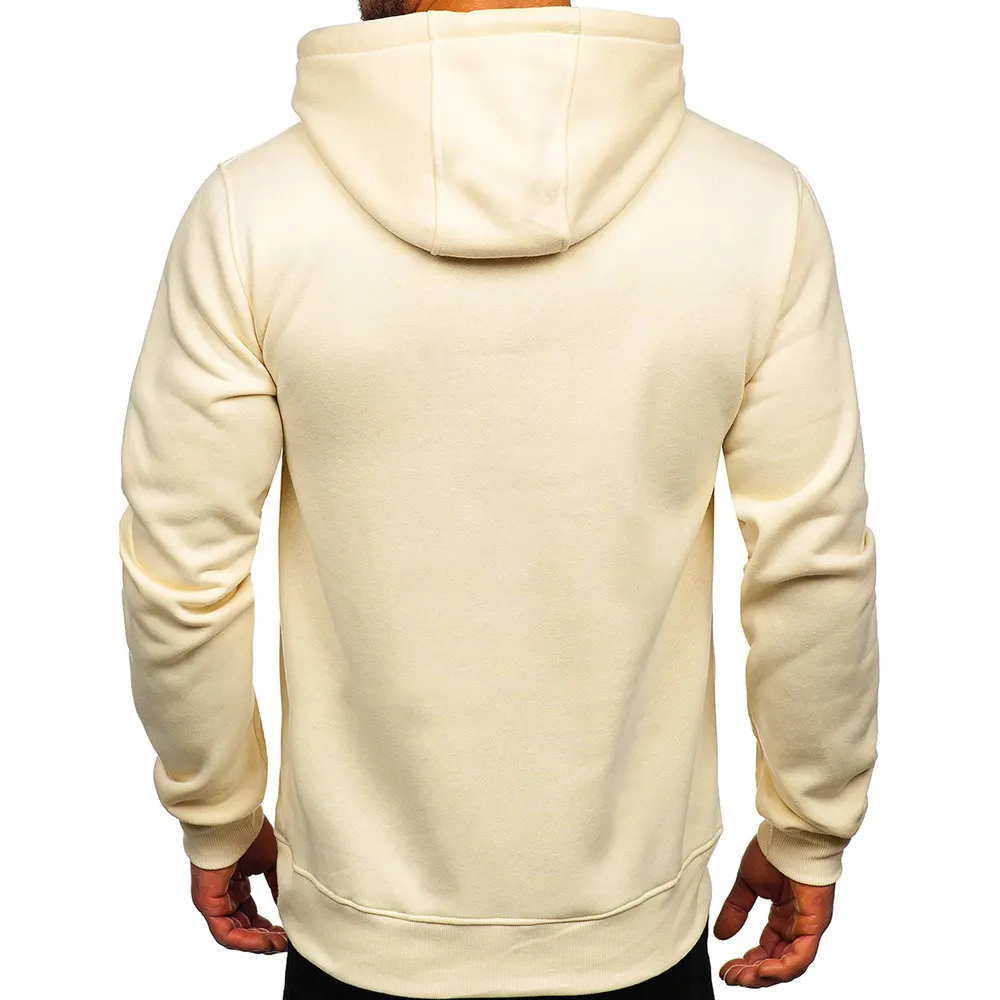 High Quality Men Gym Hoodie Sustainable Comfortable Hoodie Solid Embroidered Bulk Hoodies - view 3