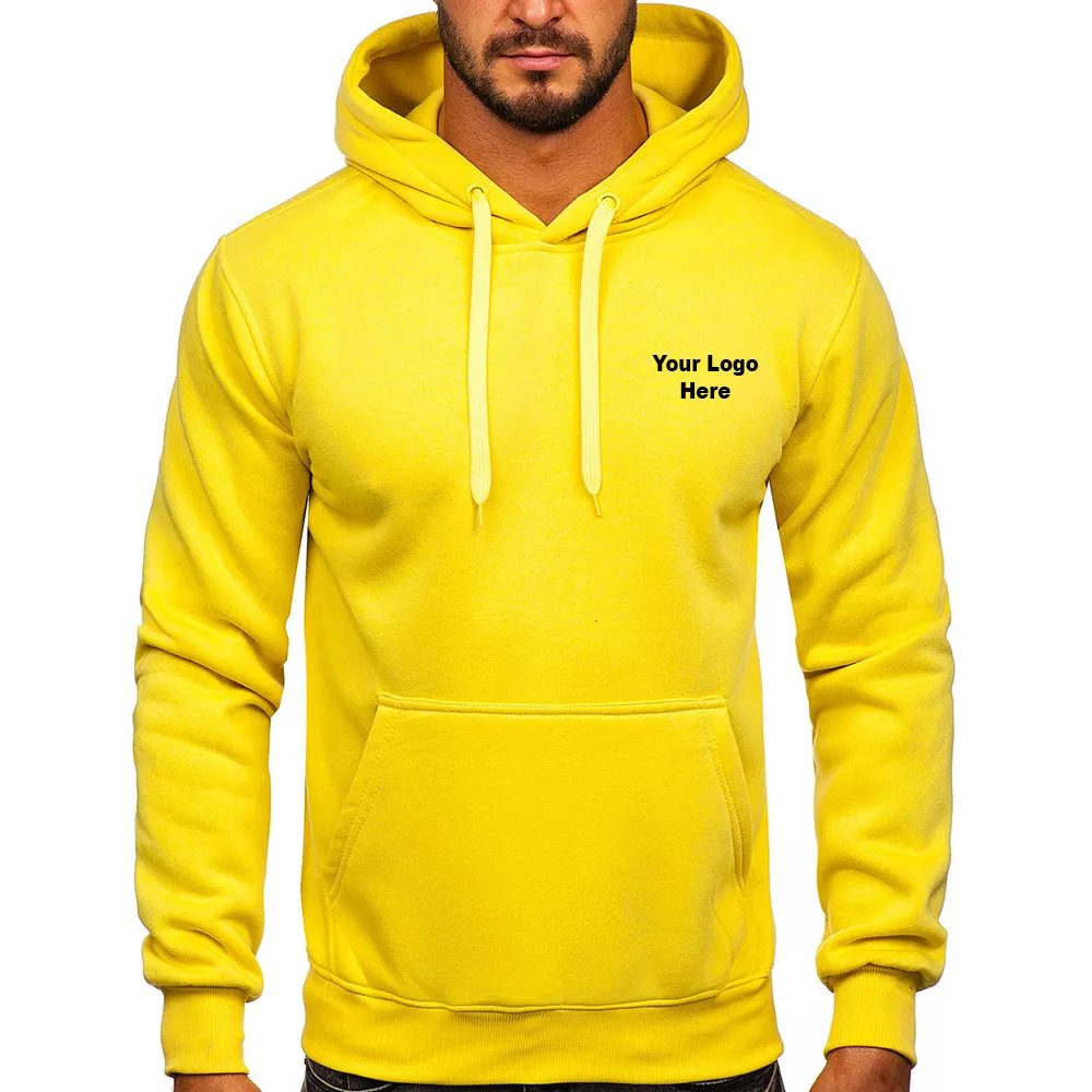 High Quality Men Gym Hoodie Sustainable Comfortable Hoodie Solid Embroidered Bulk Hoodies - view 4