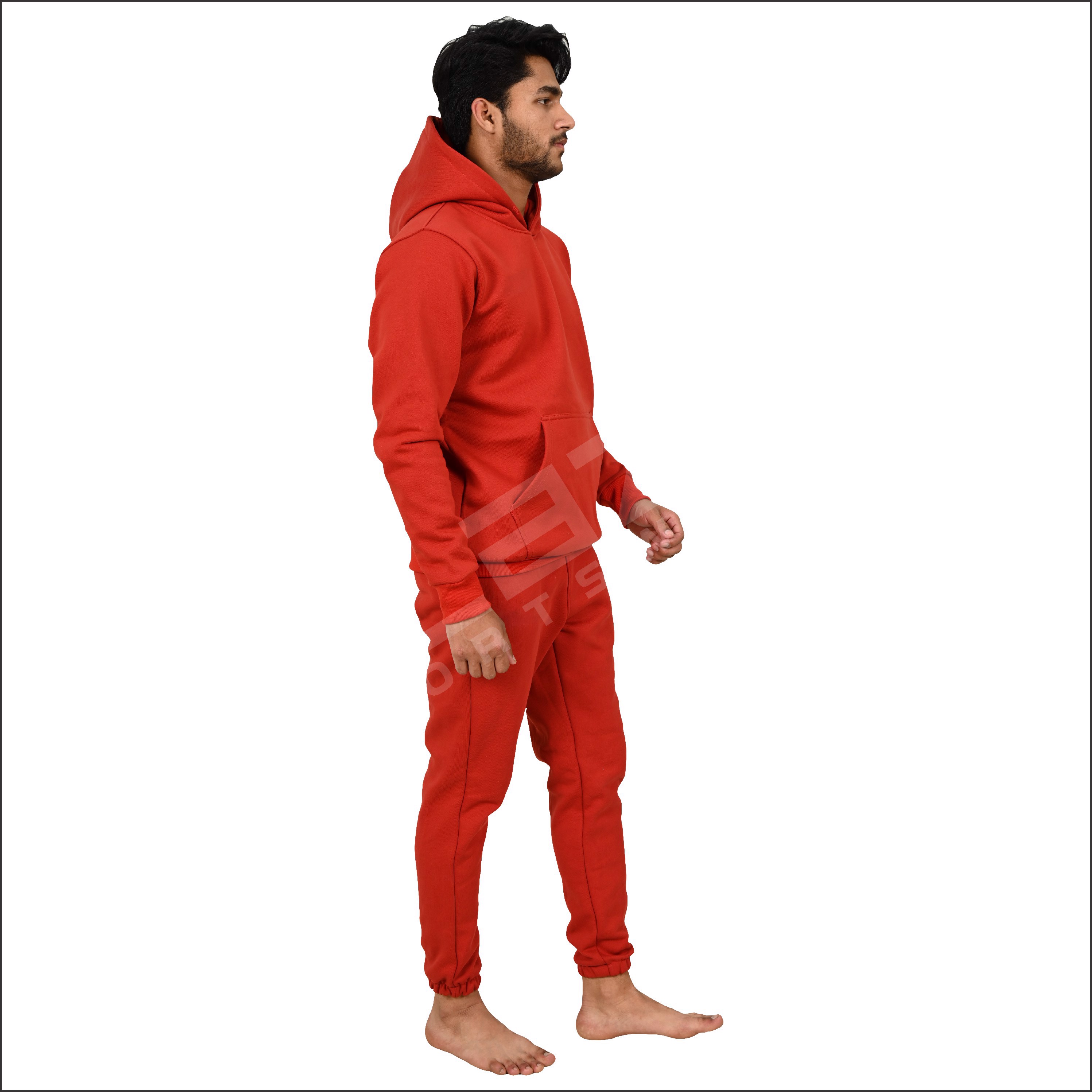 Hoodie Sweatsuit Jogging Tracksuit Athletic Fit Full Body Suits Men Fitness Workout Training