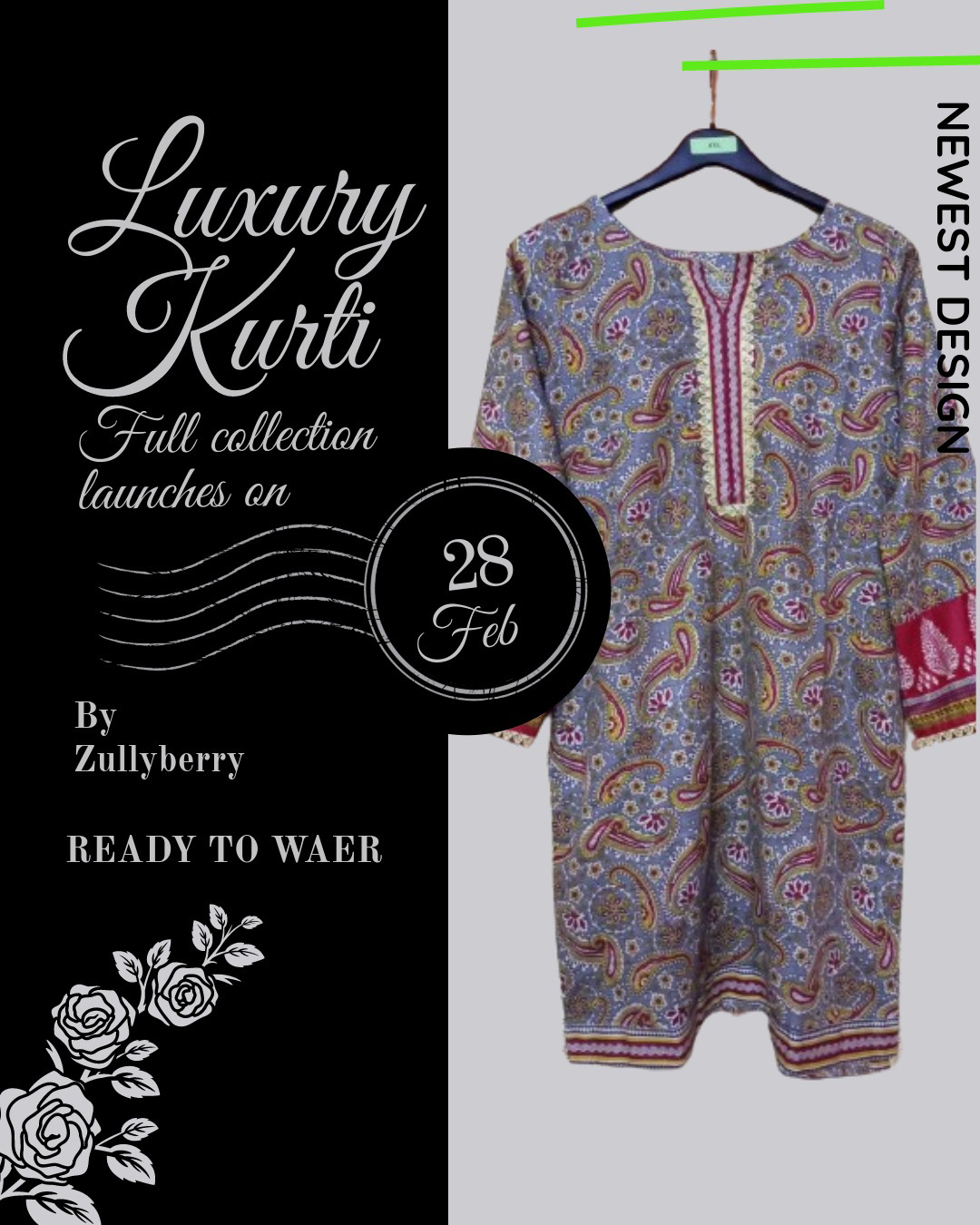 Ready To Wear Spring Collection Stylist Kurta 2024 - view 4