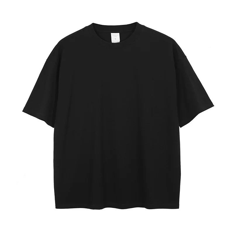 Custom Oversized Boxy Fit T-shirt Men's 100% Cotton Drop Shoulder Streetwear 
