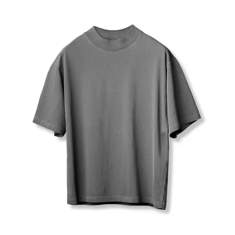 Mens 100%Cotton 240sm Luxury Quality Oversized Boxy Fit Drop Shoulder Custom t-shirt - view 3