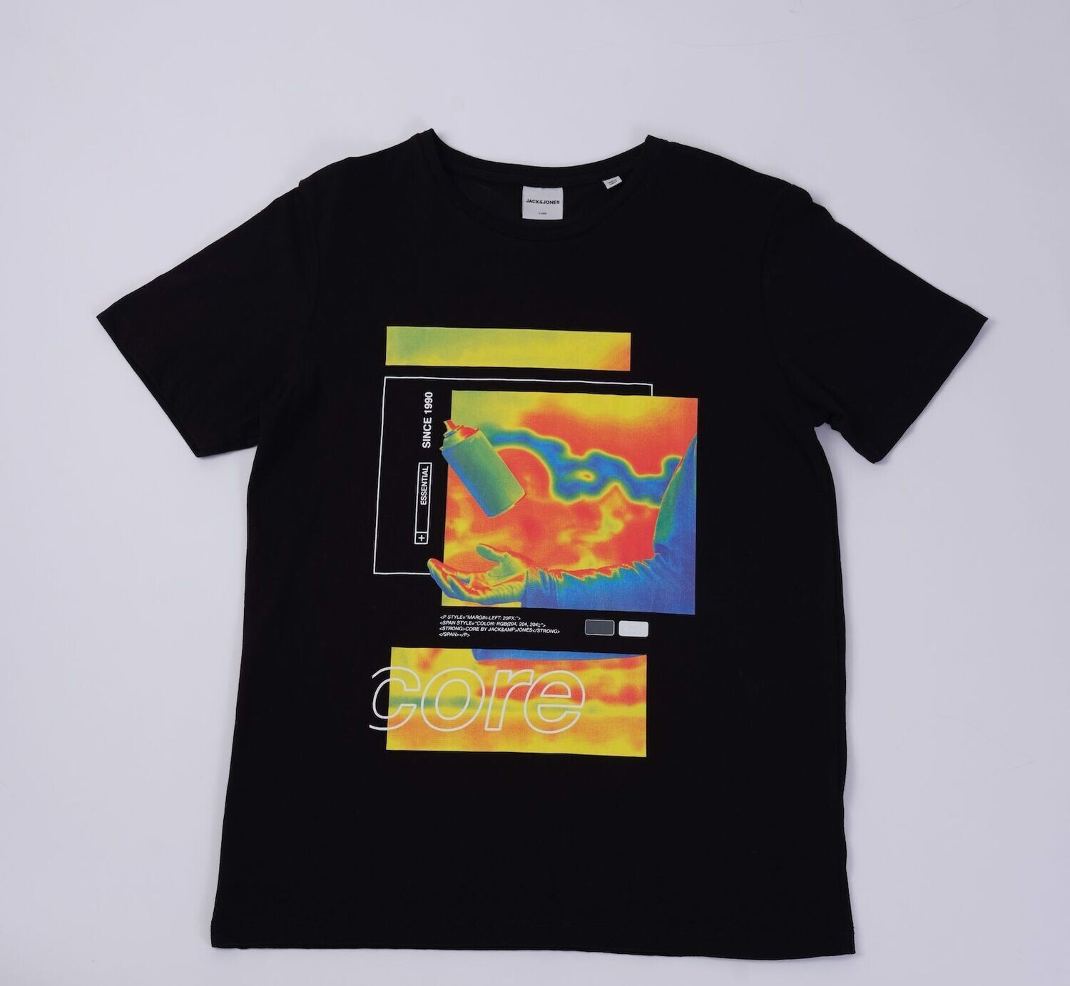 Printed %100 cotton man t-shirt - view 2