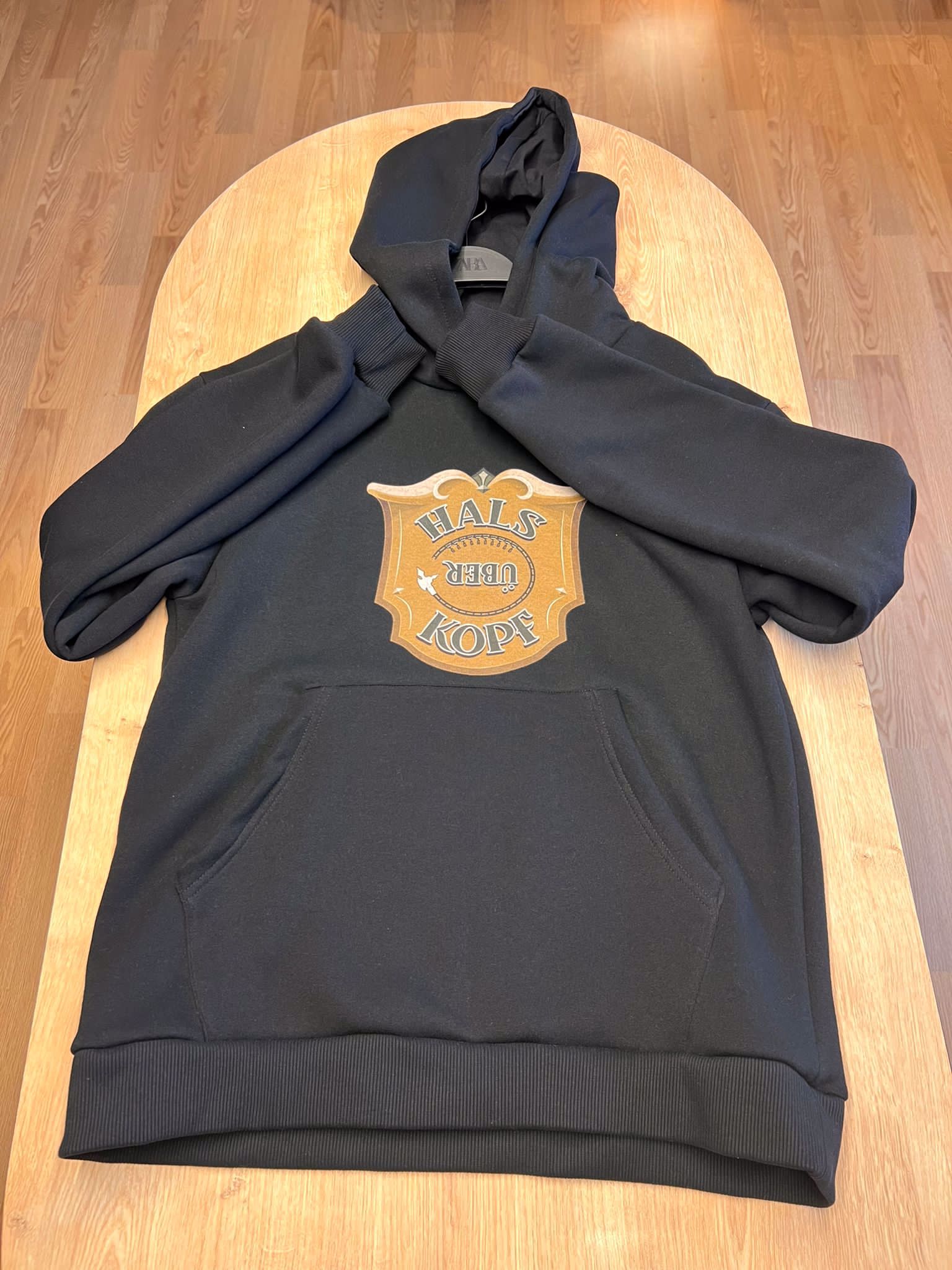 %100 cotton printed man hoodie - view 3