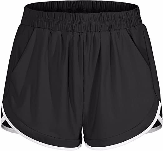 Top trending female Elastic Waist Double Layer Running Shorts for breathable comfortable wholesale - view 2