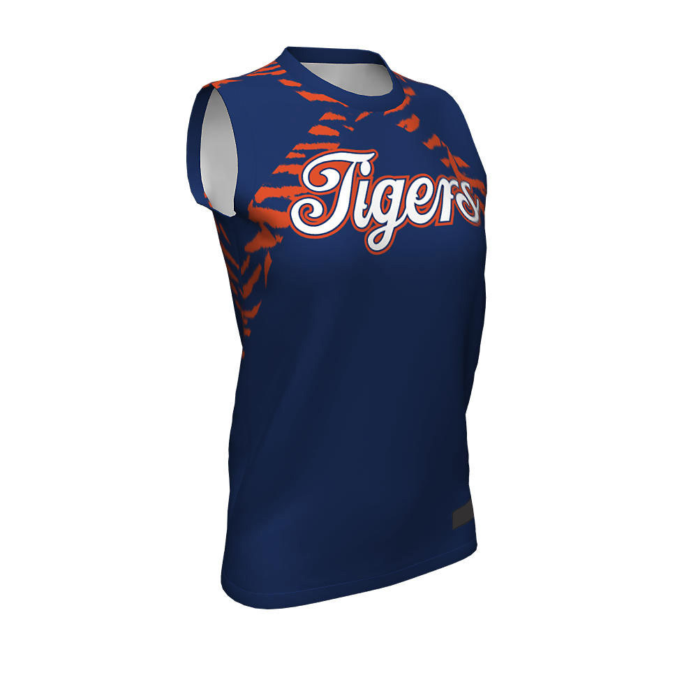 Softball Crew Neck Sleeveless Jersey Tigers CNS-04