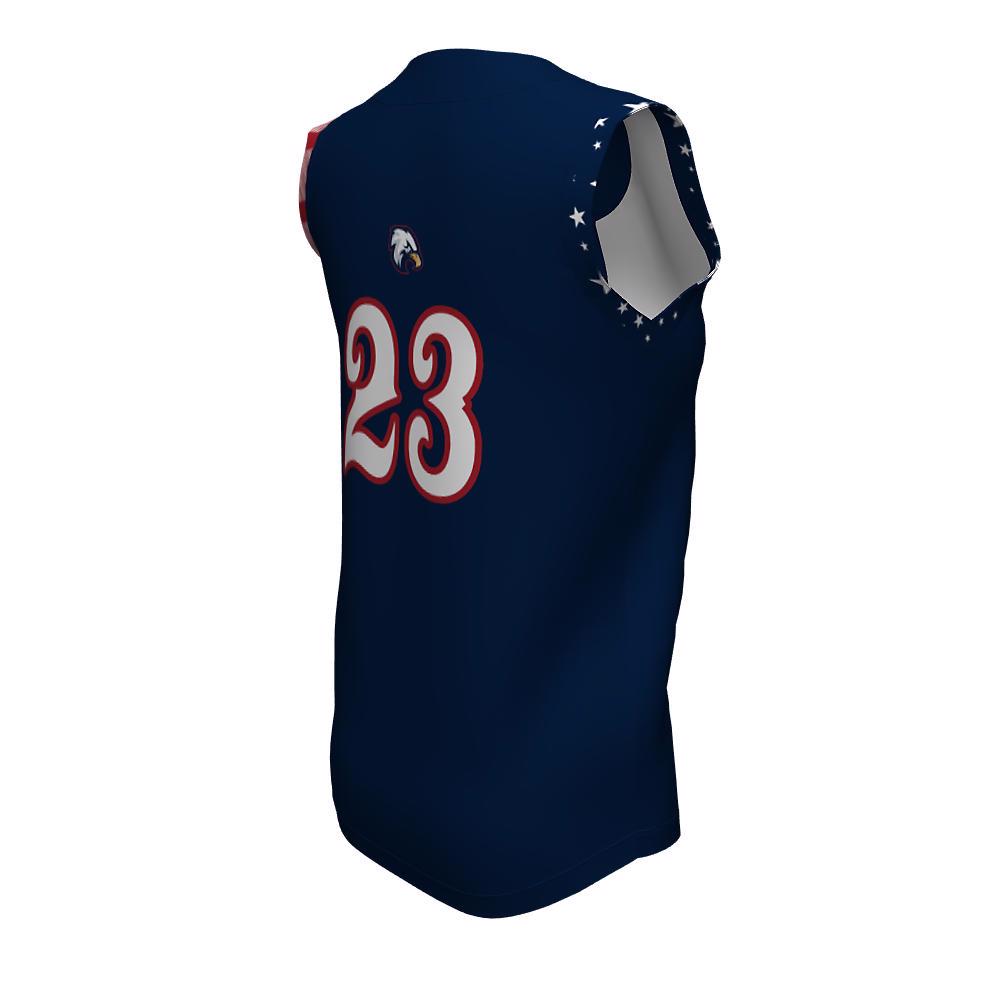 Softball Full Button Sleeveless Jerseys Eagles FBS-01 - view 3