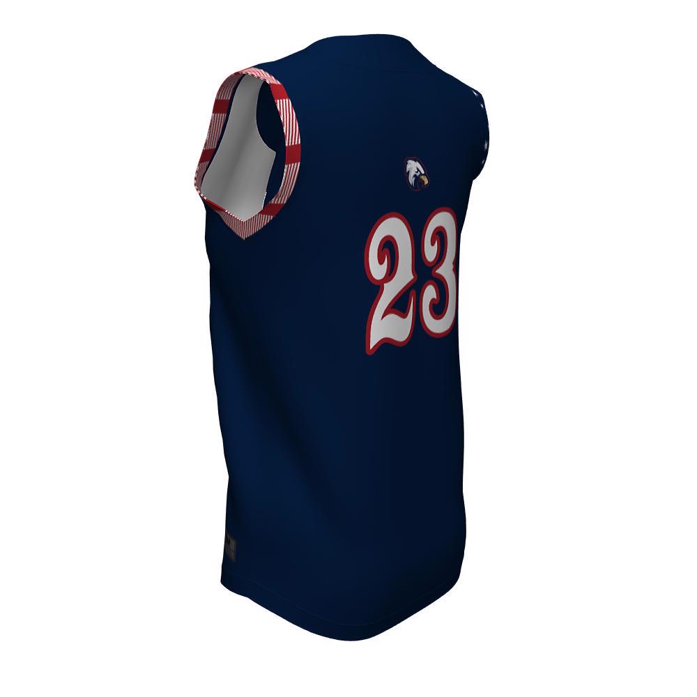 Softball Full Button Sleeveless Jerseys Eagles FBS-01 - view 4