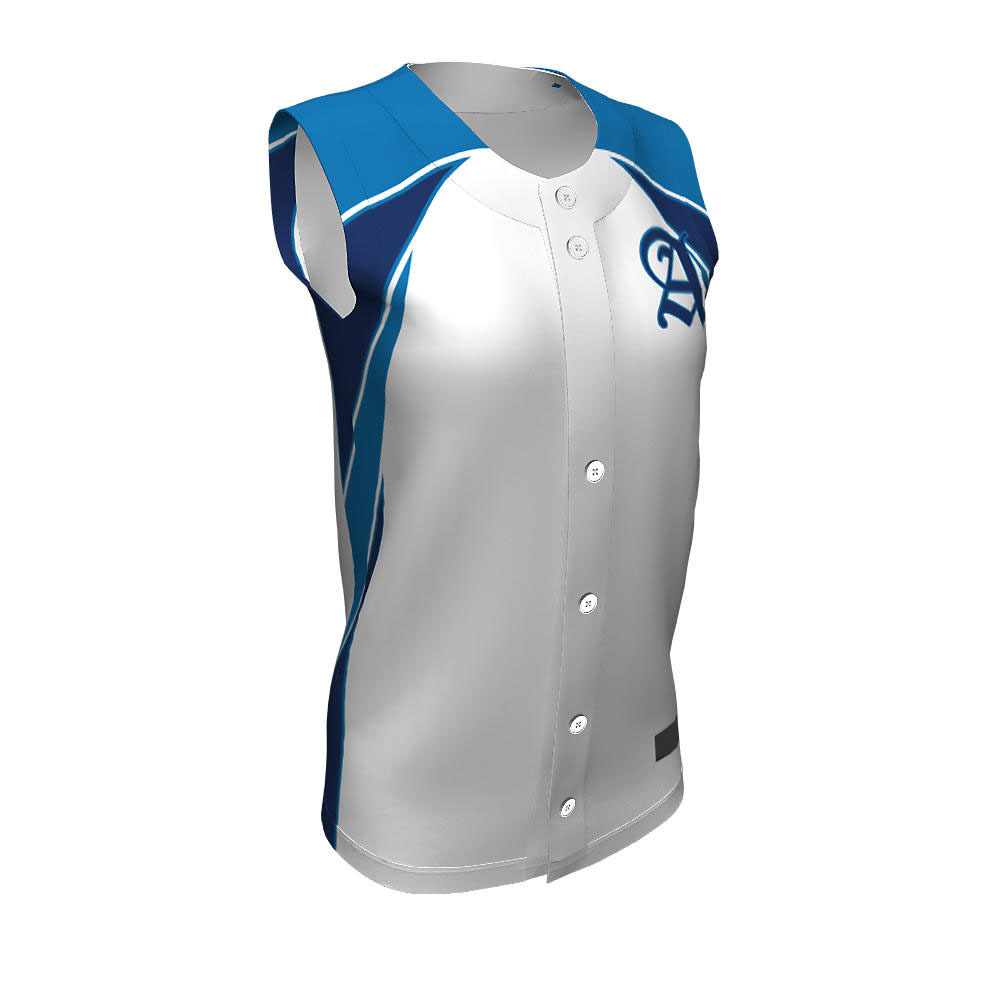 Softball Full Button Sleeveless Jerseys Glad FBS-02