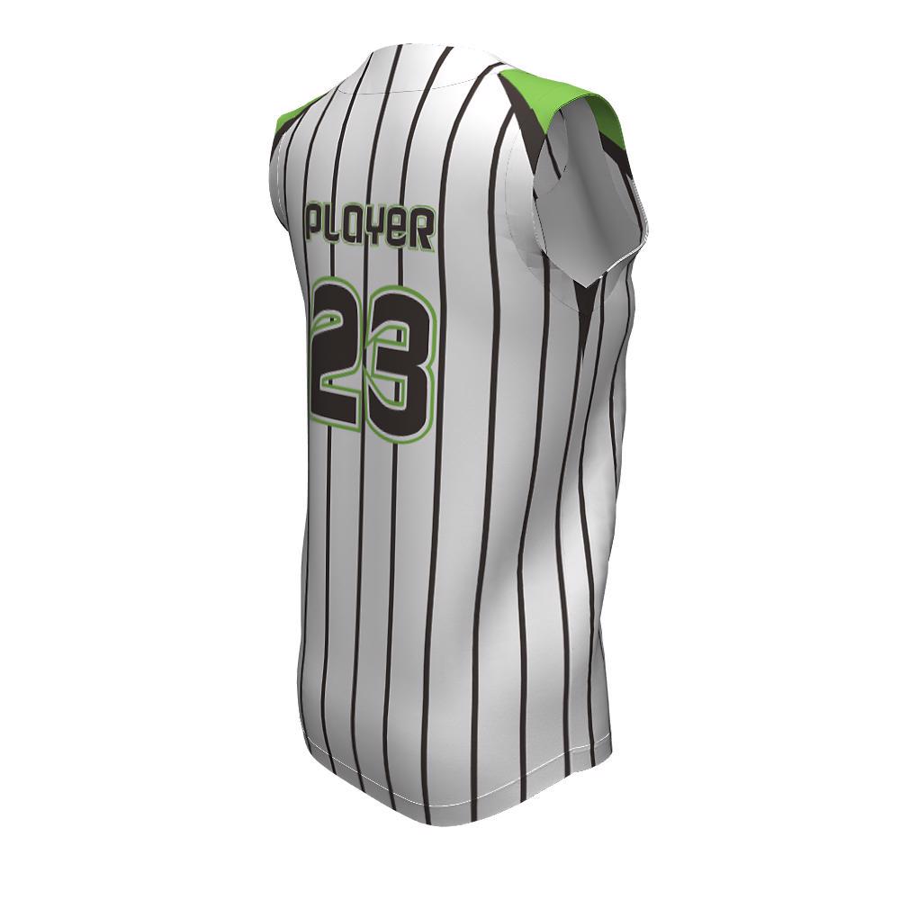 Softball Full Button Sleeveless Jerseys Miam FBS-03 - view 3