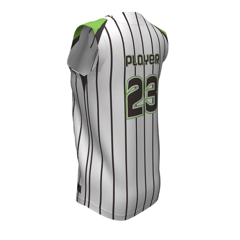 Softball Full Button Sleeveless Jerseys Miam FBS-03 - view 4