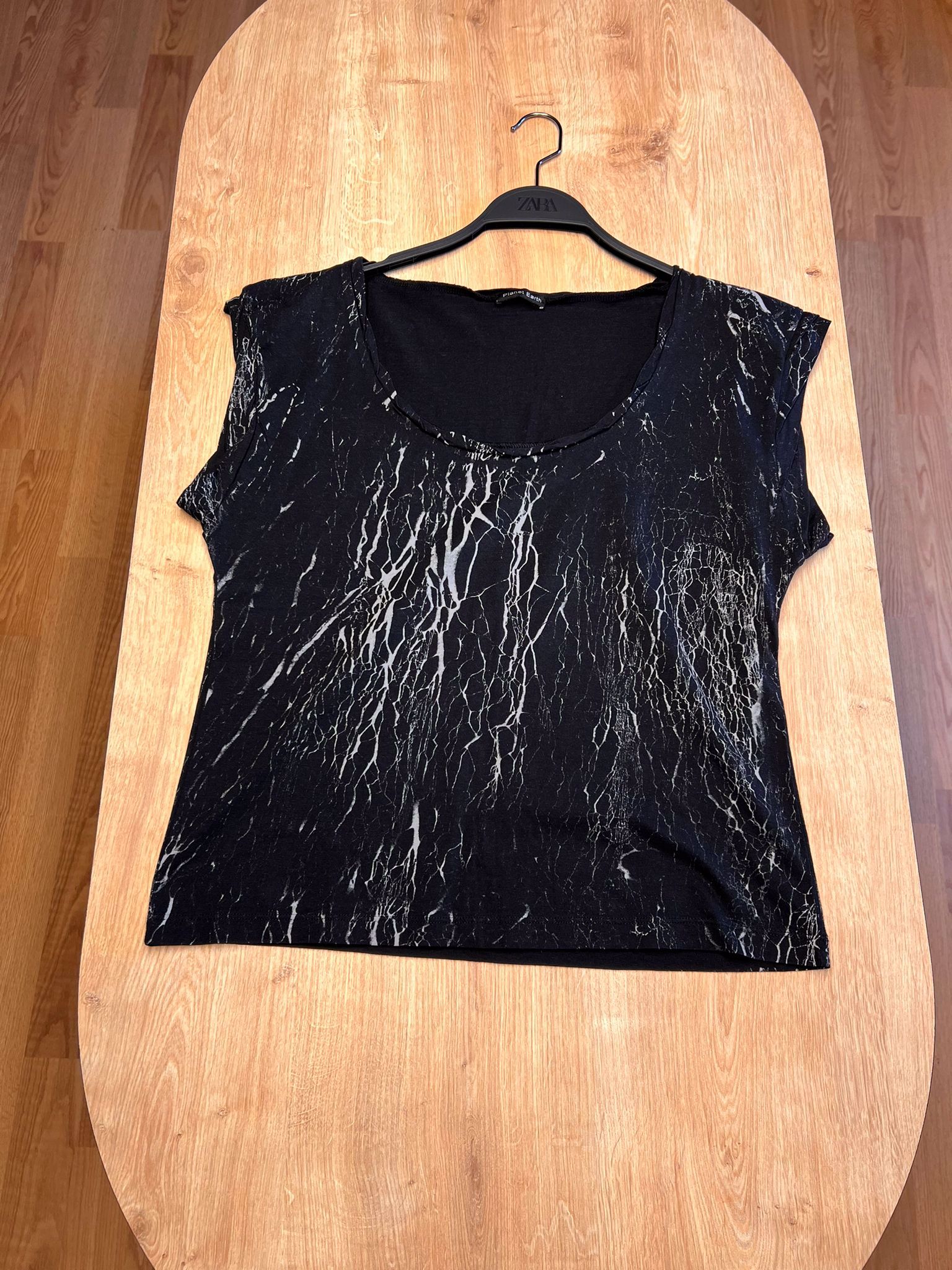 %100 COTTON WOMEN PRINTED AND EMBROIDERY T-SHIRT - view 4