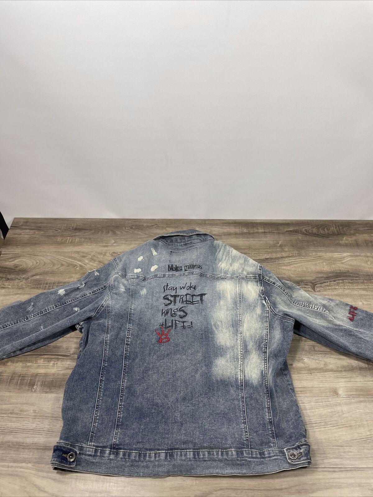 Denim jacket with custom design and logo - view 4