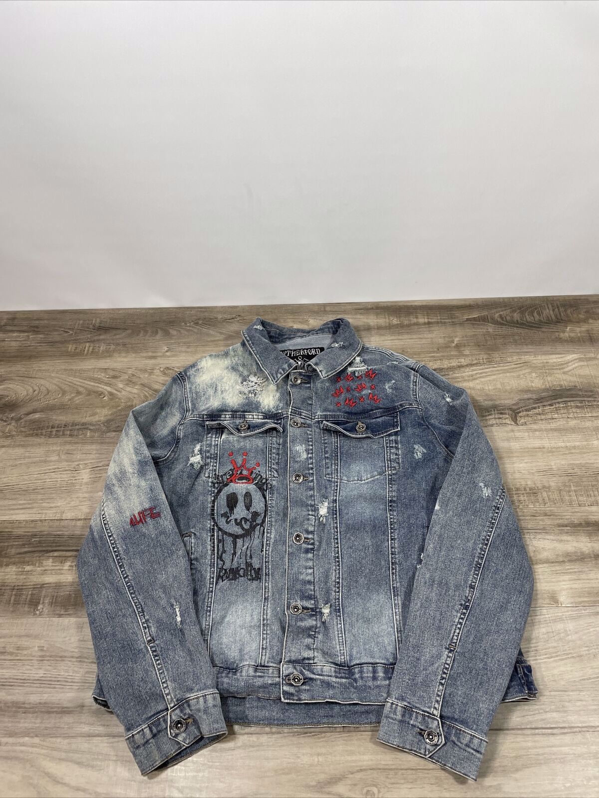 Denim jacket with custom design and logo - view 5