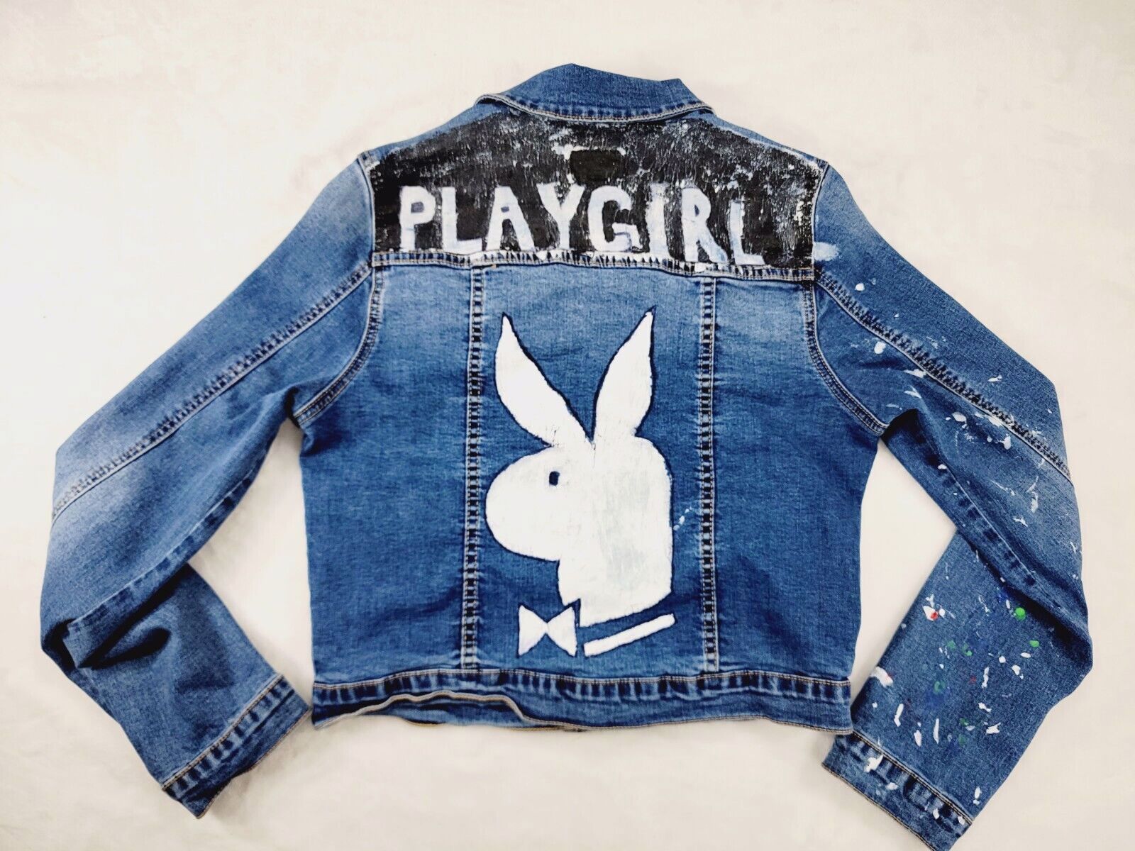 Denim jacket with custom design and logo - view 6