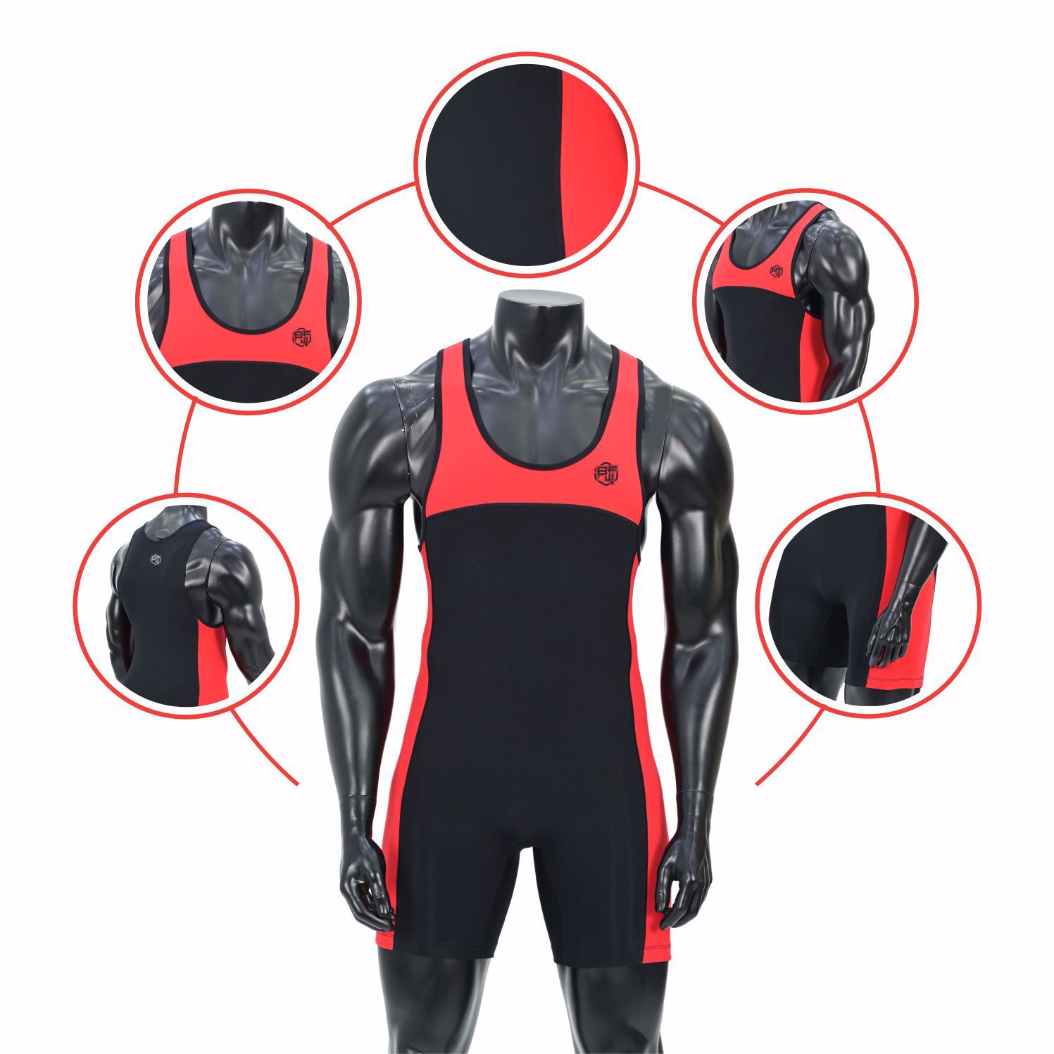 wrestling signlet powerlifting suit wrestling uniform - view 2