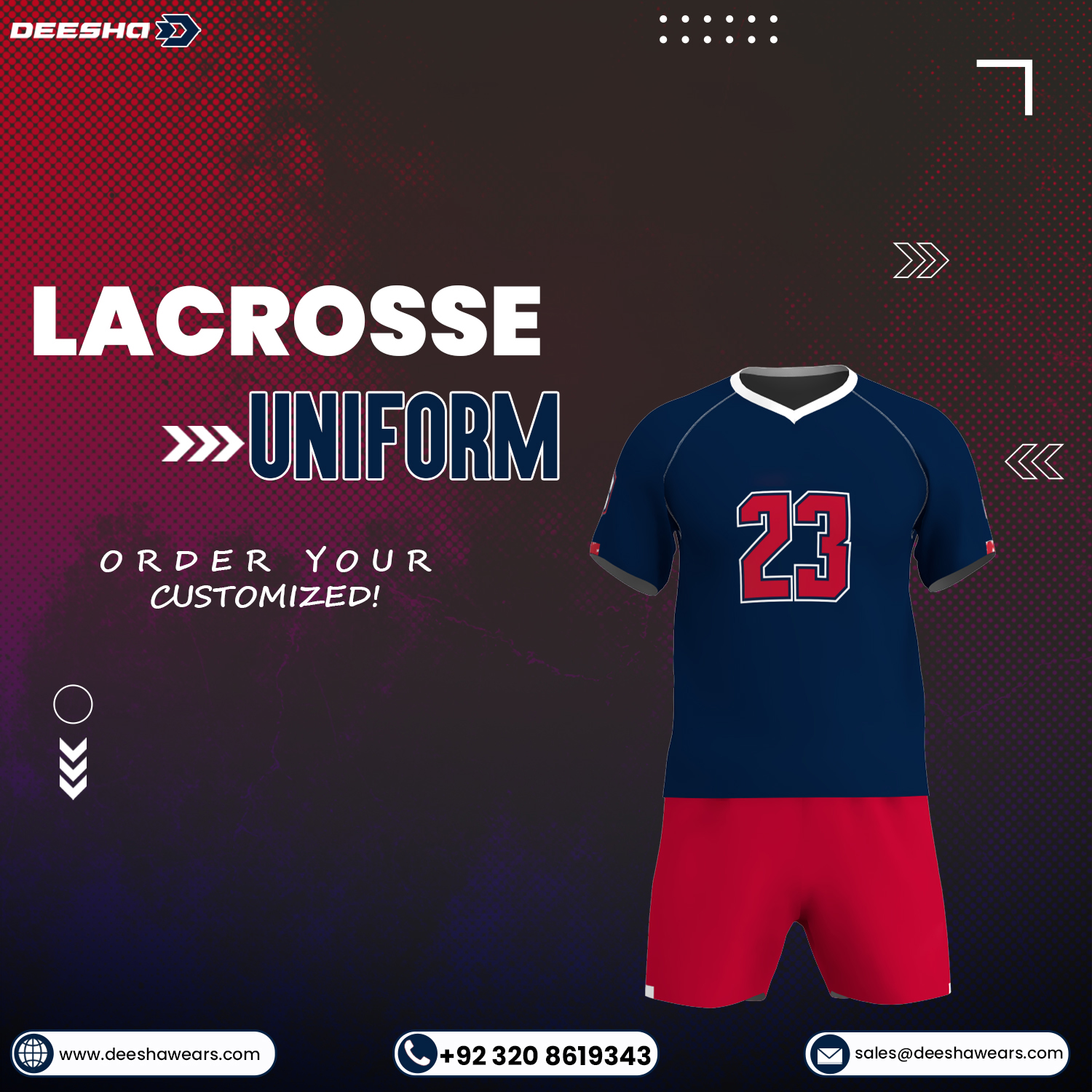 Lacrosse Jerseys Patriots LJ-01 - view 5